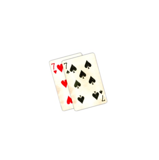 7 of spades and 7 of hearts