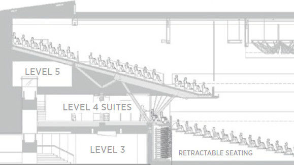 Event Centre Longitudinal Floor Plan